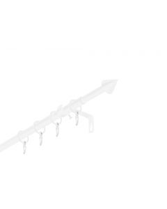 Ausziehbare Gardinenstange Vorhang 13/16 Siri Weiß 120 - 220 cm